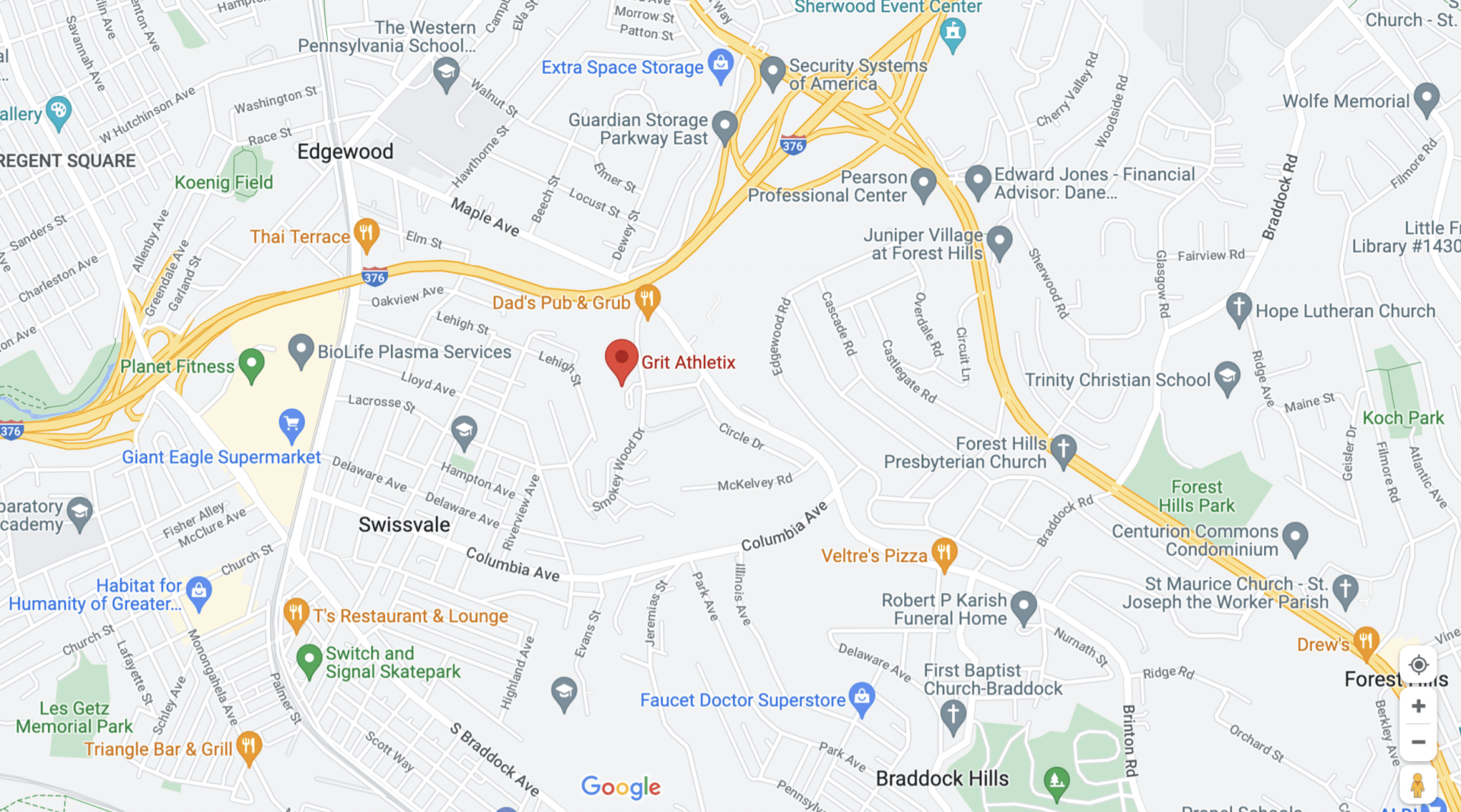 Grit Athletix - Map Image